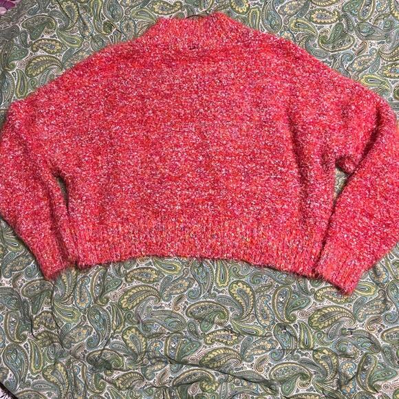 Free People Confetti Eyelash Knit Mock Neck Sweater S - Picture 13 of 15
